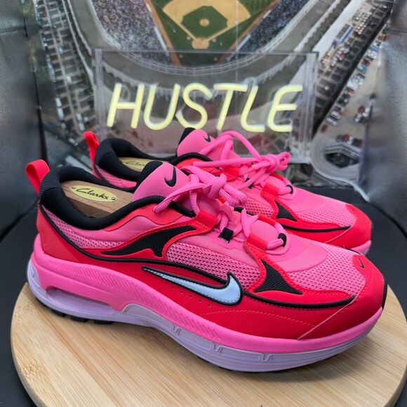 Nike Air Max Bliss Shoes Women's 10.5 Laser Pink/White/Solar Red Run - Picture 1 of 10